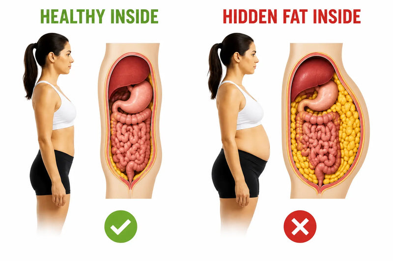 Visceral fat explainer hero graphic
